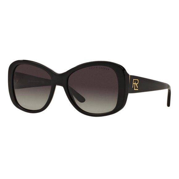 Ralph by Ralph Lauren Women Rectangular Sunglasses Black Gradient Oversized - Picture 1 of 10